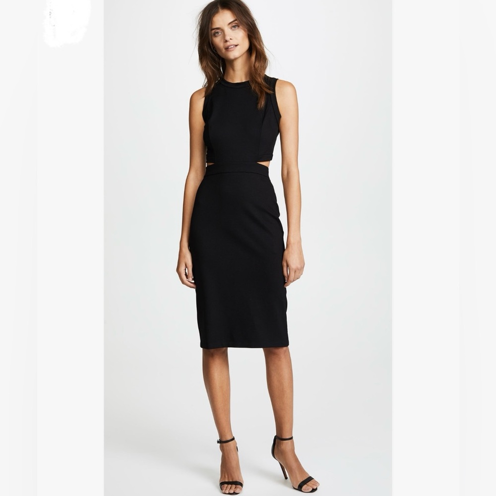 AMANDA UPRICHARD Shaina black cutout dress